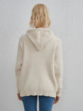 FASHION CARDIGAN IMITATION MINK ZIPPER SWEATER