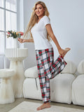 CLASSY SHORT-SLEEVED PAJAMAS HOME SUIT
