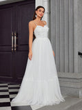 Tulle Butterfly A Line Layers Wedding Dress