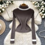 Warm Bold Red Ribbed Sweater