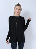 CLASSY LOOSE LONG SLEEVE PULLOVER SWEATER