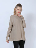 CLASSY LOOSE LONG SLEEVE PULLOVER SWEATER