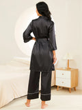 FASHION SEXY SUSPENDERS NIGHTGOWN THREE-PIECE SUIT