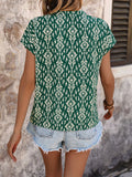 BAT SLEEVE PRINTED TOP SHIRT
