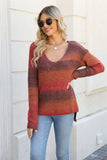 Tie-dyed Pullover Irregular Gradient Sweater