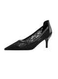 POINTED MESH LACE HIGH HEELS SHOES
