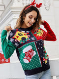 STYLISH CHRISTMAS TREE PULLOVER KNITTED SWEATER