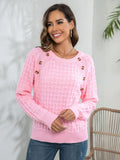 CLASSY LONG SLEEVE KNITTED PULLOVER SWEATER