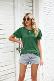 V-NECK LOOSE PULLOVER T-SHIRT