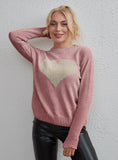 FASHION WOMEN LOVE SIMPLE FASHION SWEATER