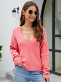 STYLISH LOOSE-FITTING BAT SLEEVE SWEATER