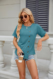 SOLID COLOR SHORT-SLEEVED ROUND NECK T-SHIRT