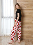 FASHION SHORT-SLEEVED TROUSERS PAJAMAS SUIT