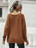 FASHION AUTUMN AND WINTER ROUND NECK PULLOVER LOOSE SWEATER
