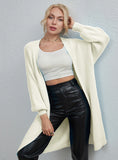 FASHION SOLID COLOR MEDIUM AND LARGE CARDIGAN SWEATER