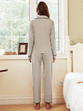 FASHION LONG-SLEEVED PANT PAJAMAS SUIT