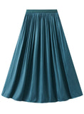HIGH WAIST AND SLIM PLEATED SKIRT