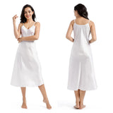 MID-LENGTH SLIM V-NECK SUSPENDER PAJAMAS