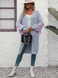 FASHION FRINGED LONG SLEEVE KNITTED SWEATER