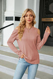 ROUND NECK LOOSE LONG SLEEVE T-SHIRT