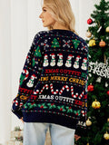 FASHION LOOSE CHRISTMAS TREE CREWNECK SEQUINED SWEATER