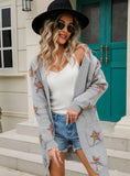 Cardigan Five-pointed Star Sweater Coat