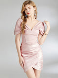 ELASTIC TUBE TOP OFF THE SHOULDER DRESS