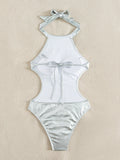 HALTER SEXY BACKLESS ONE-PIECE SWIMSUIT