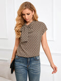 CONTRAST SHORT-SLEEVED SHIRT T-SHIRT