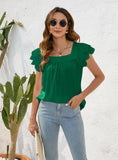 LOOSE ROUND NECK SHORT SLEEVE CASUAL T-SHIRT