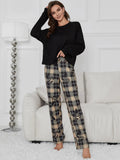 FASHION PLANT PRINTED LONG-SLEEVED CLOTHING SUIT
