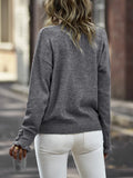 FASHION SEXY V-NECK PEARLS SWEATER