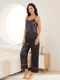 FASHION SILK SUSPENDER TROUSERS TWO PIECE SUIT