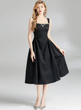 WOMEN SLEEVELESS STRAPS SLIM DRESS