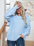 CLASSY LONG-SLEEVED LOOSE KNIT SWEATER