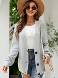 FASHION LOOSE V-NECK SWEATER CARDIGAN COAT