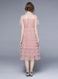RETRO LACE GAUZE CAKE DRESS