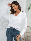 CLASSY LAPEL TWIST PULLOVER LOOSE SWEATER