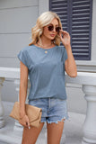 ROUND NECK SHORT SLEEVES POCKETS T-SHIRT