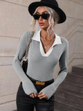 CLASSY TURTLENECK FLARED SLEEVES SWEATER