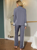 FASHION LONG SLEEVE LACE NIGHT WEAR SUIT