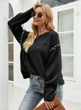 FASHION LOOSE CASUAL LONG-SLEEVED PULLOVER SWEATER