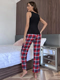 FASHION VEST TROUSERS HOME SLEEPWEAR SUIT