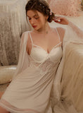 FASHION SEXY GAUZE PERSPECTIVE SUSPENDER NIGHTDRESS