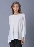 FASHION LONG-SLEEVED SOLID COLOR PULLOVER SWEATER