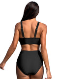 SEXY HIGH WAIST TWO PIECE BIKINI