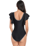 LOTUS LEAF BIKINI ONE-PIECE SWIMSUIT