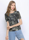 CLASSY LOOSE ROUND NECK SHORT SLEEVE T-SHIRT