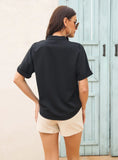 SHIRT FEMALE BAT SLEEVE SHORT SLEEVE SHIRT