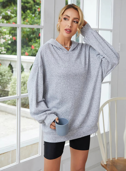 FASHION SOLID COLOR HOODED PADDED HOME CLOTHES